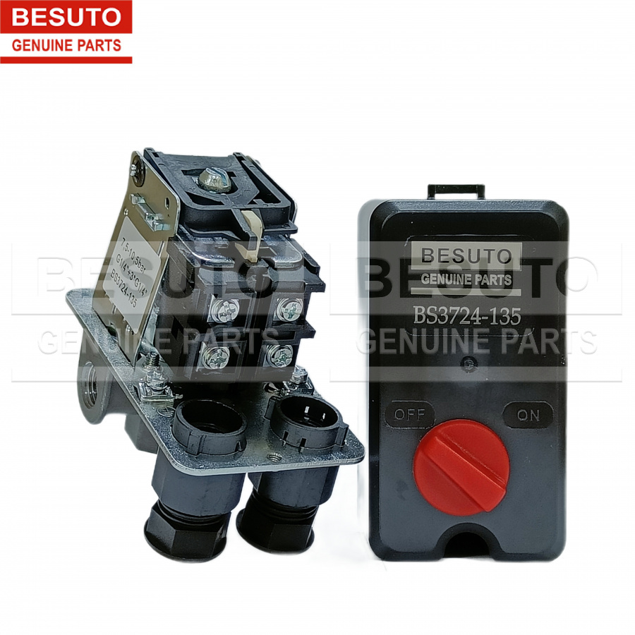 Реле давления для компрессора BESUTO BS3724-135 220В 7,5-10,5 bar (аналог CONDOR MDR 2/11 GEA 1/4")